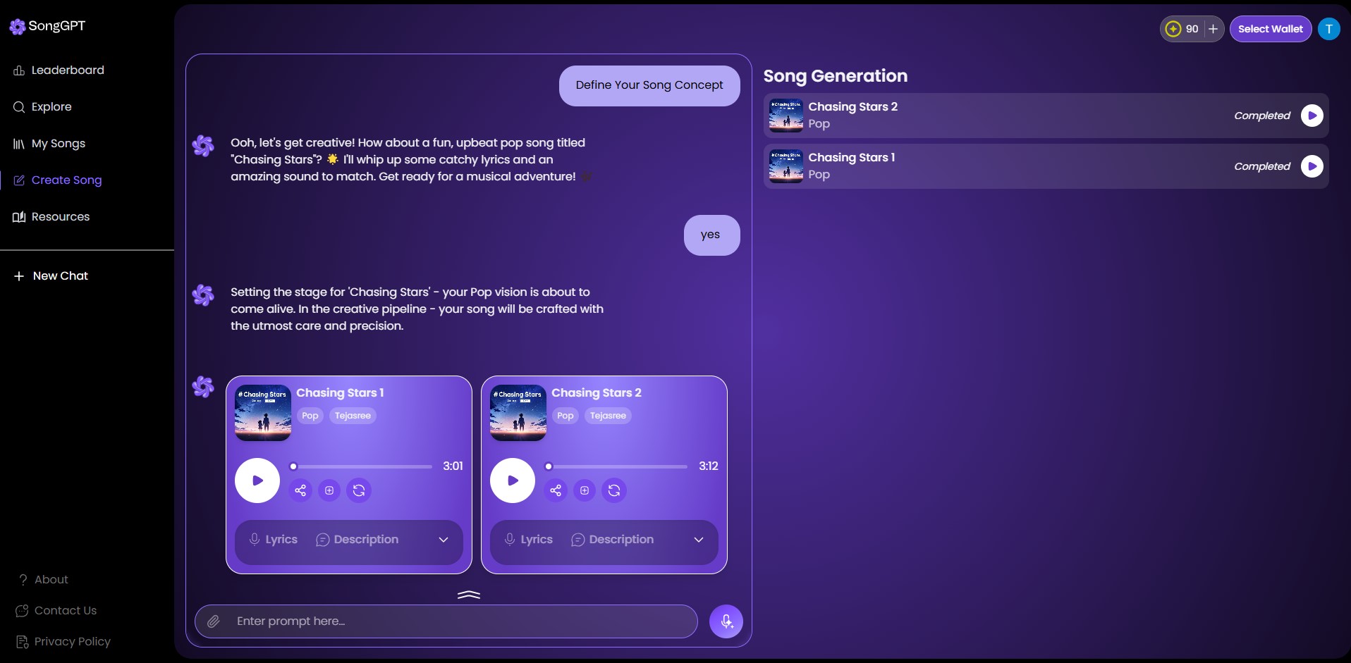 Musicians collaborating remotely using AI tools