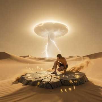 O Chamado do Deserto by AI Composer - Épico Orquestral Fusion music cover art