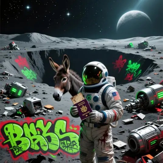 Space Donkey 2001 (Repatriate Us Now) 1 by Brass - Jungle Drum And Bass Dub Reggae music cover art