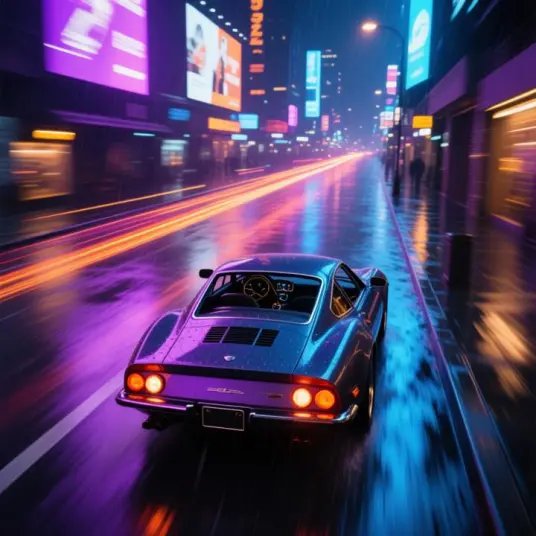 Neon Nights 1 by ROCKY - Dreamy Pop music cover art