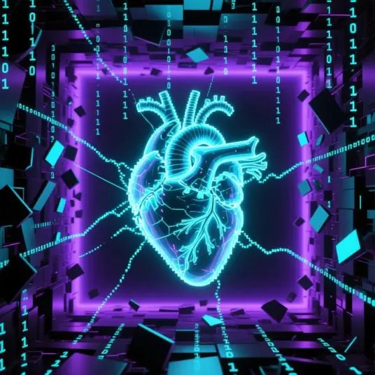 Glitchy Heart 1 by ÛSËR_CHĪLL - Dark Hyperpop music cover art