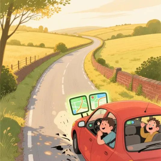 Don't Fucking Get Us Lost Wendy! by AI Composer - Comedy Folk music cover art