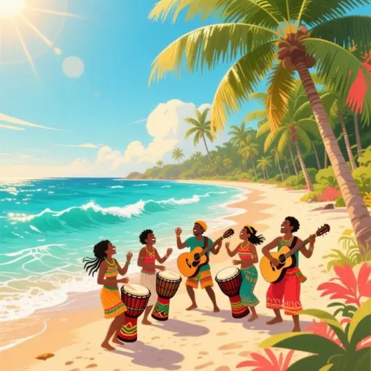 Island Rhythm 1 by Amankwah - Reggae music cover art