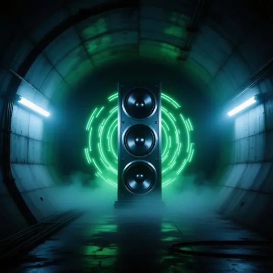 Shadow Frequency 1 by João - dark techno music cover art