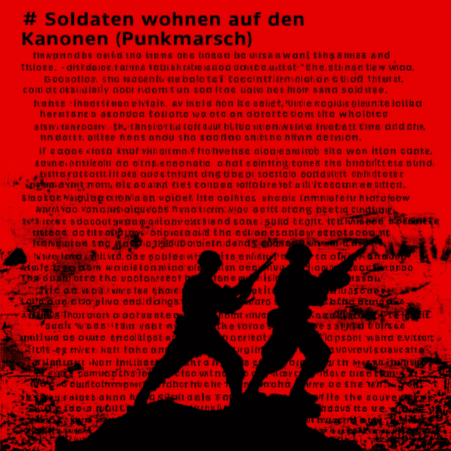 Soldaten wohnen auf den Kanonen (Punkmarsch) 1