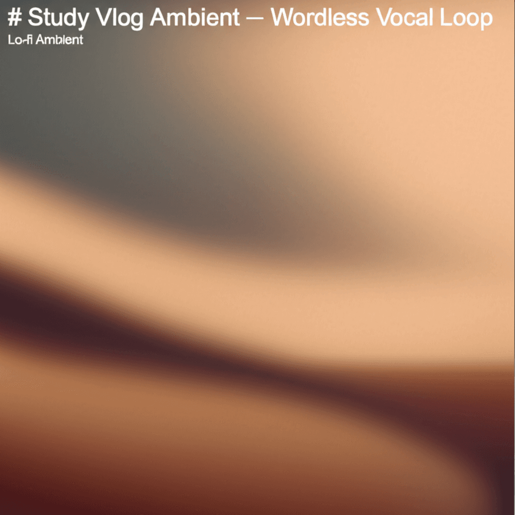 Study Vlog Ambient — Wordless Vocal Loop