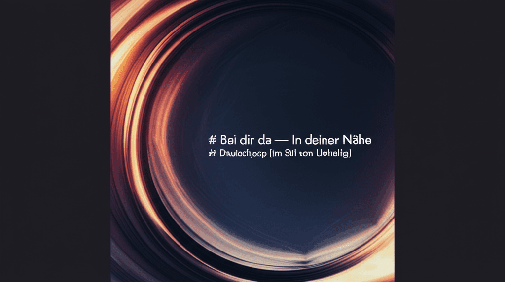 Bei dir da — In deiner Nähe 2