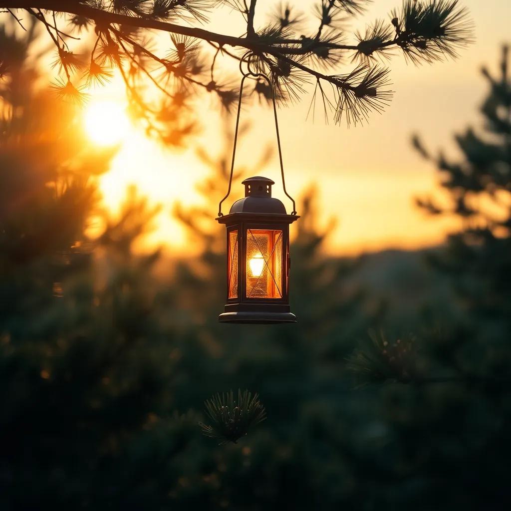 Lantern in the Pine 1