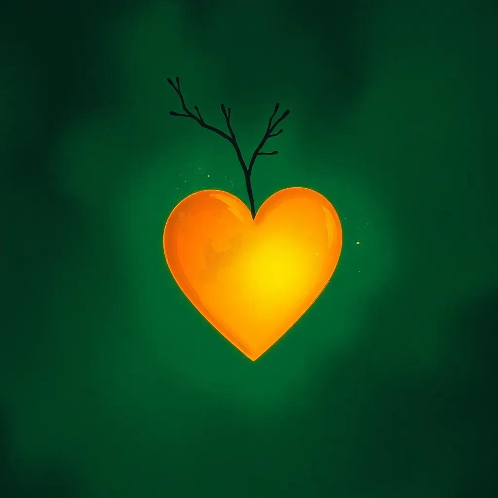 Amber Heart (Glow) 2