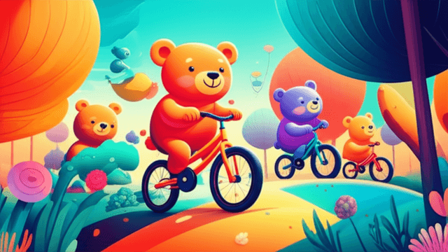 Ten Baby Bears Riding Bikes 1