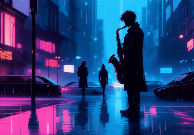 Neon Shadows (Sax in the Shadow) 1
