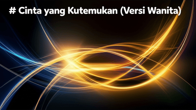 Cinta yang Kutemukan (Versi Wanita) 1