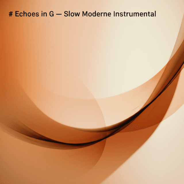 Echoes in G — Slow Moderne Instrumental 1