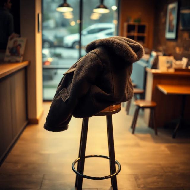 Blue Coat on the Chair 1