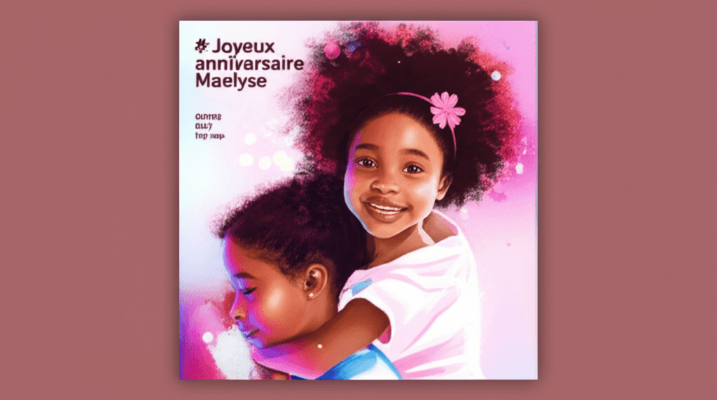 Joyeux anniversaire Maelyse 1