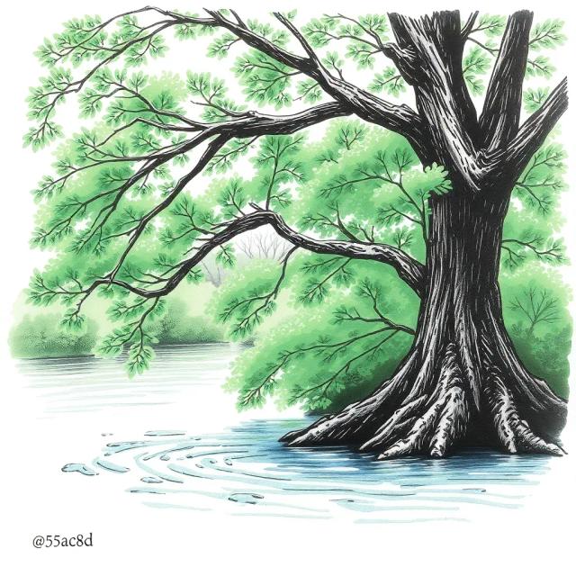 Como Árbol Junto al Río 1