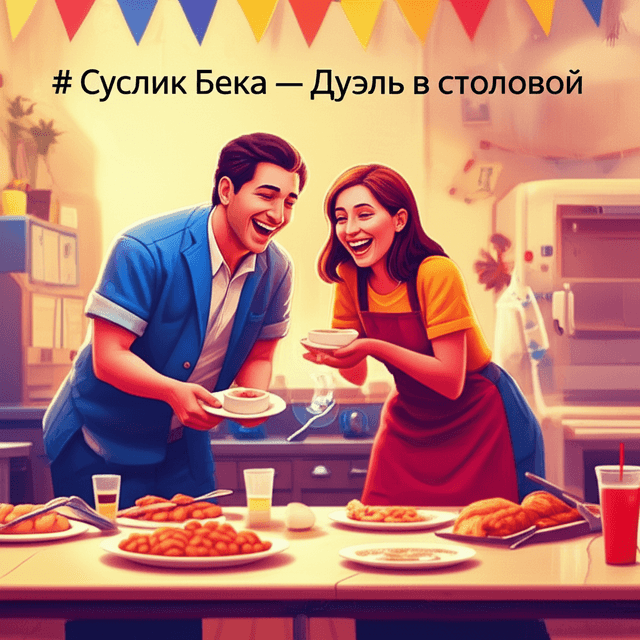 Суслик Бека — Дуэль в столовой 1