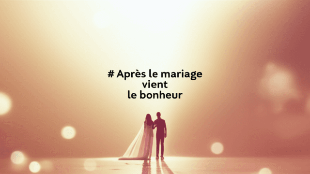 Après le mariage vient le bonheur 1