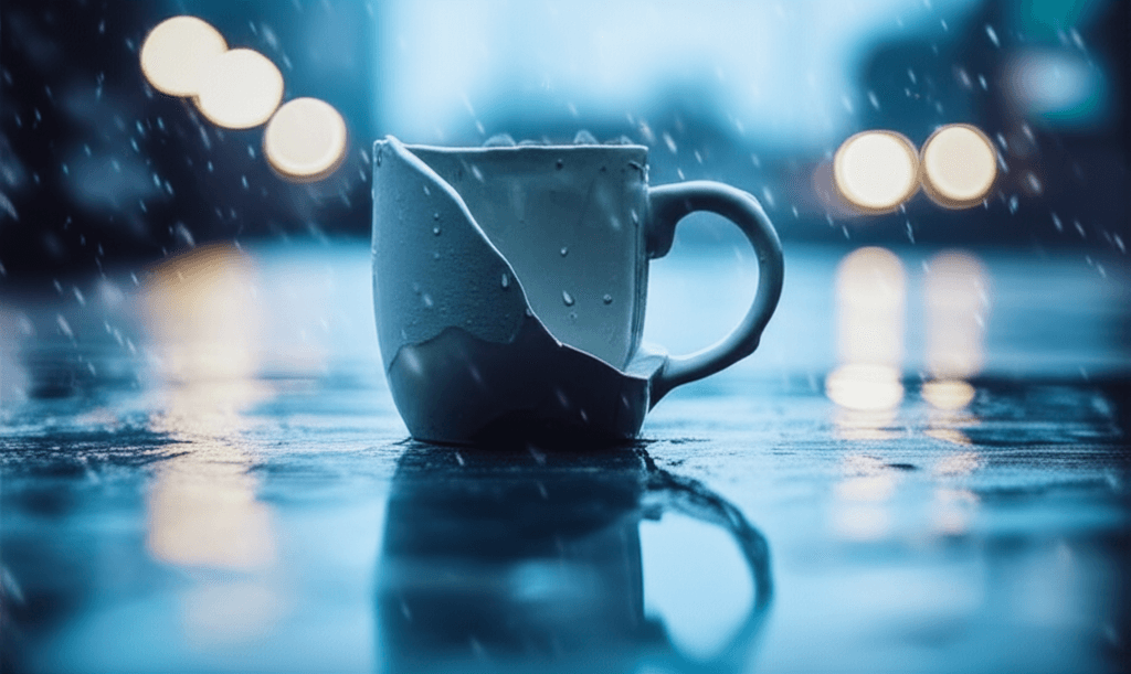 Chipped Mug in the Rain 2