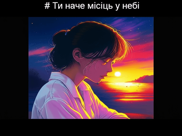 Ти наче місяць у небі 1