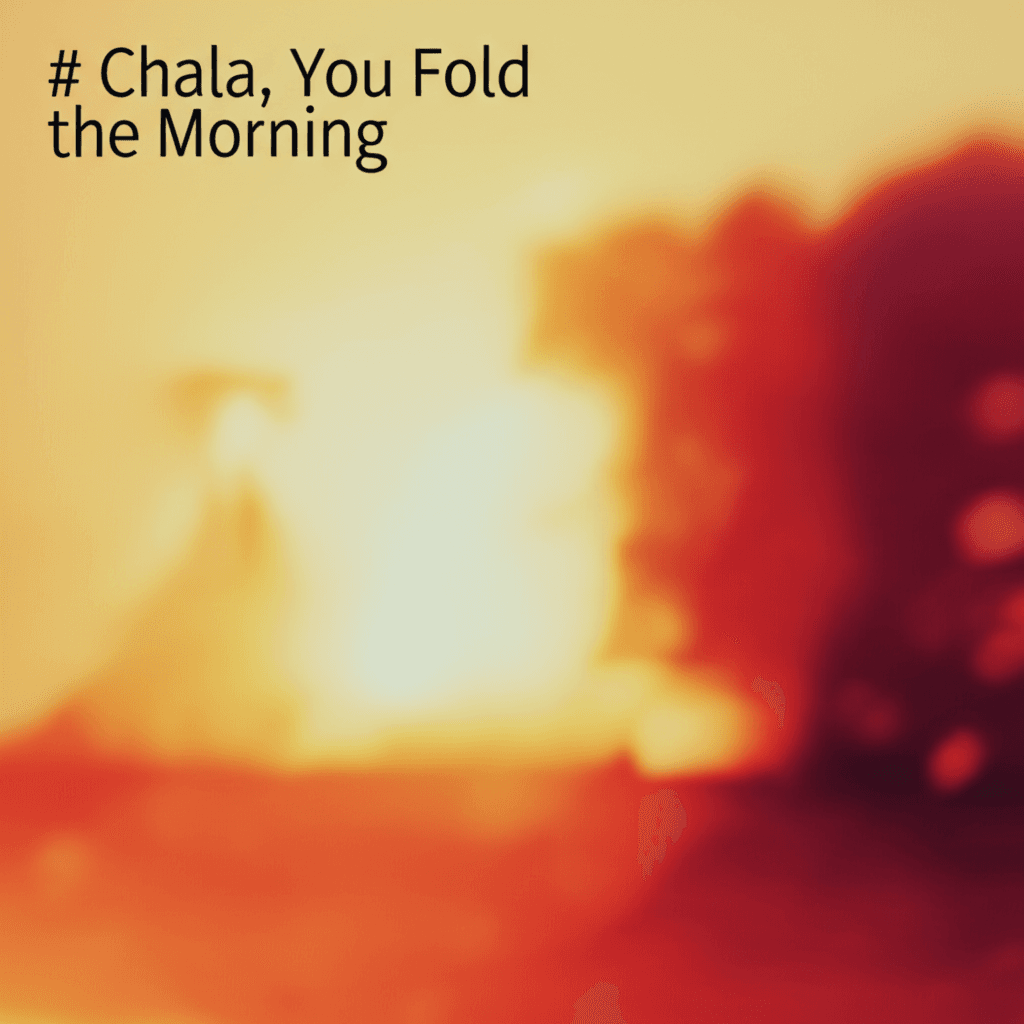 Chala, You Fold the Morning 1