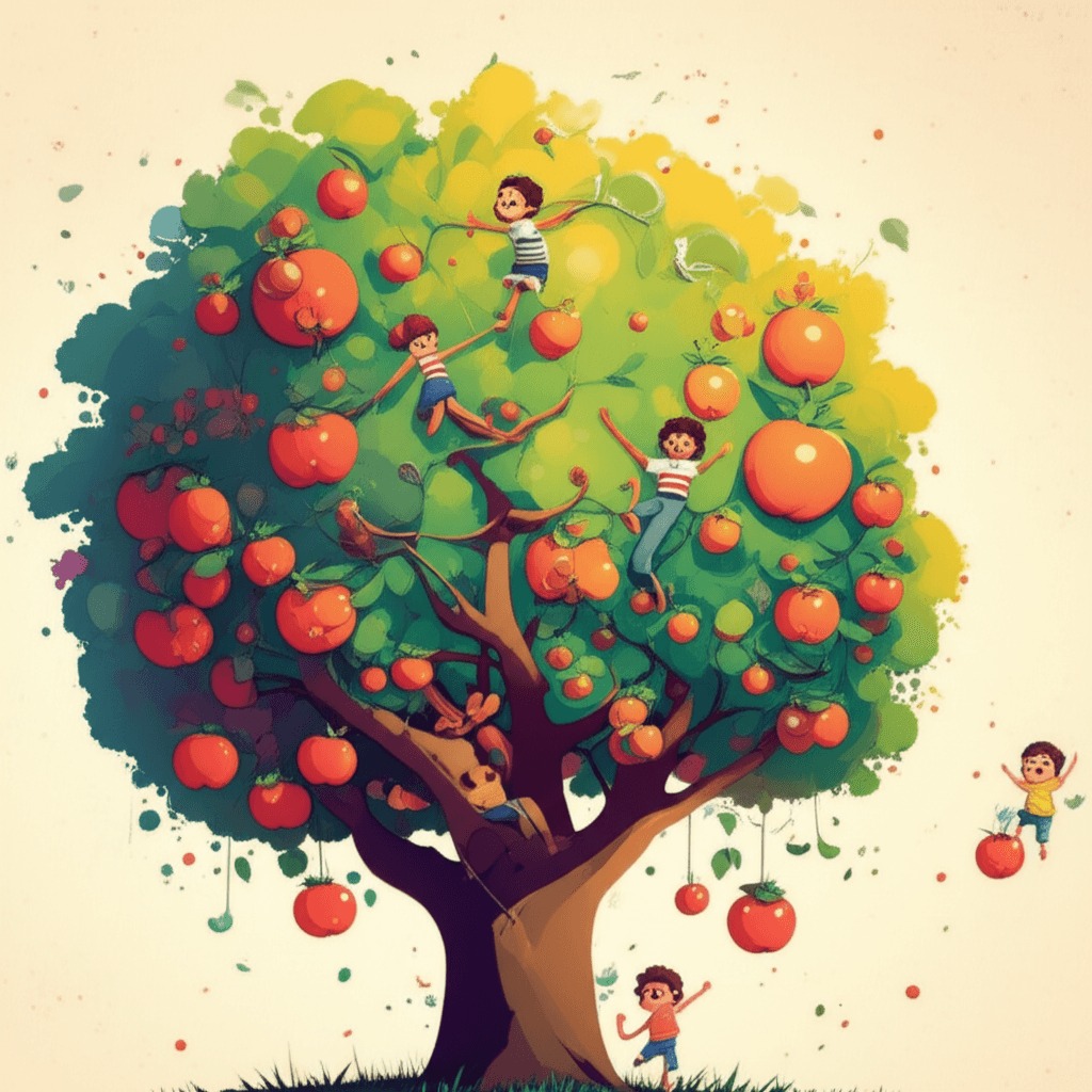 Joyful Journey in the Apple Tree 1