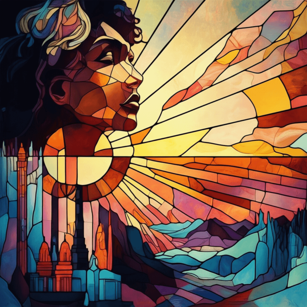 Stained-Glass Sunrise 2