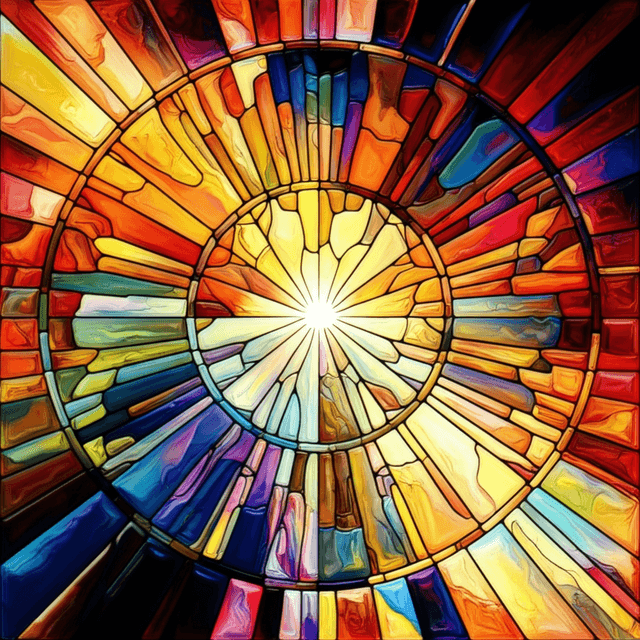 Stained-Glass Sunrise 1