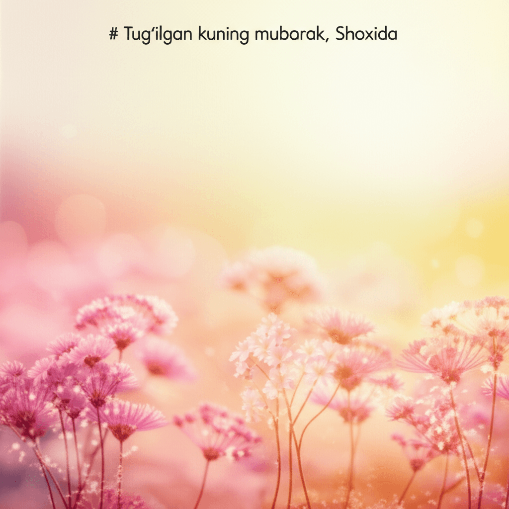 Tug‘ilgan kuning muborak, Shoxida 2