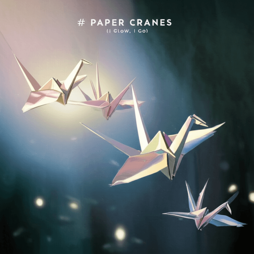 Paper Cranes (I Glow, I Go) 1