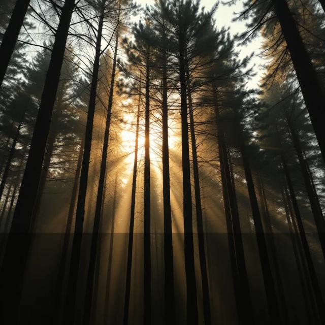 Sunlight Through the Pines 2