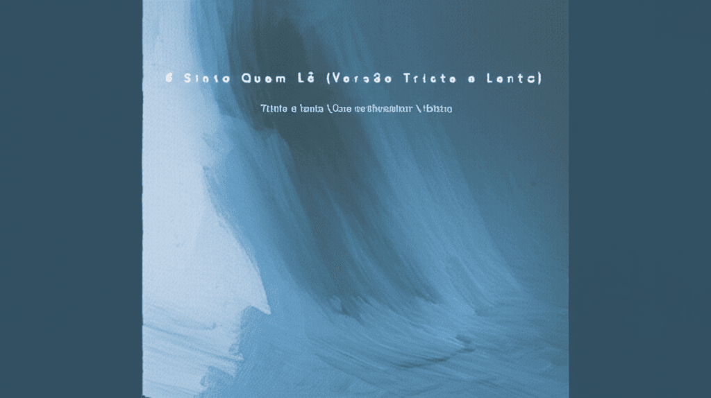 Sinta Quem Lê (Versão Triste e Lenta) 2