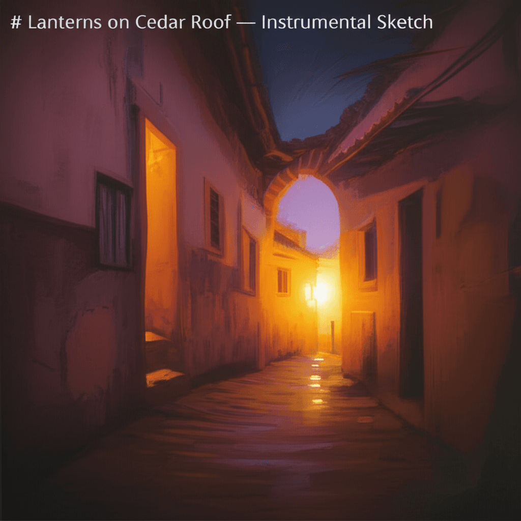 Lanterns on Cedar Roof — Instrumental Sketch 1
