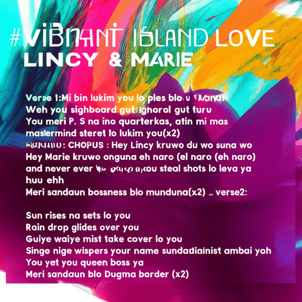 Vibrant Island Love (Lincy & Marie) 1