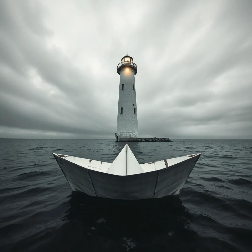 Paper Boat & Lighthouse 2