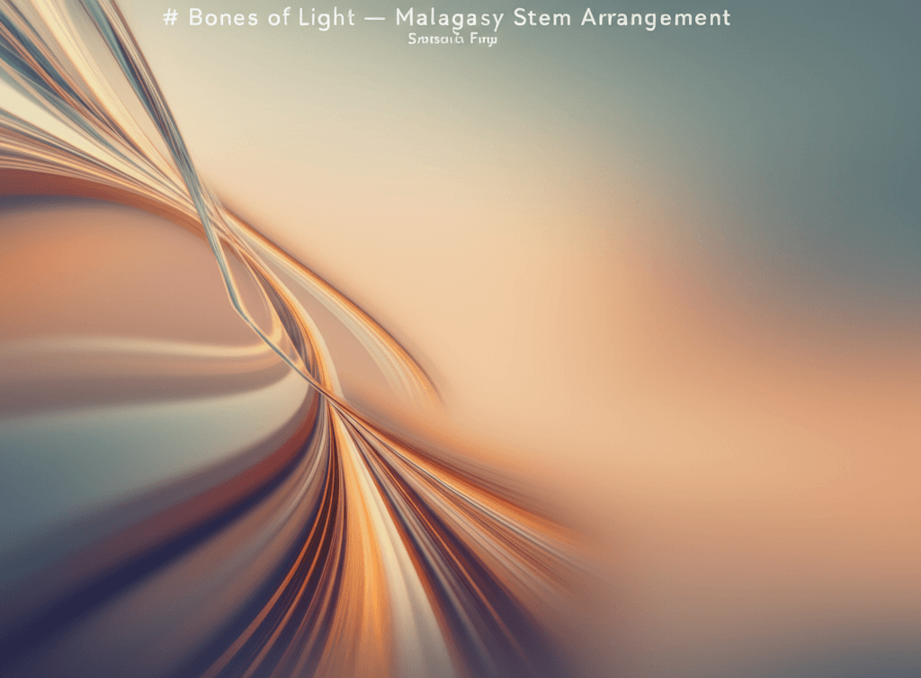 Bones of Light — Malagasy Stem Arrangement 2