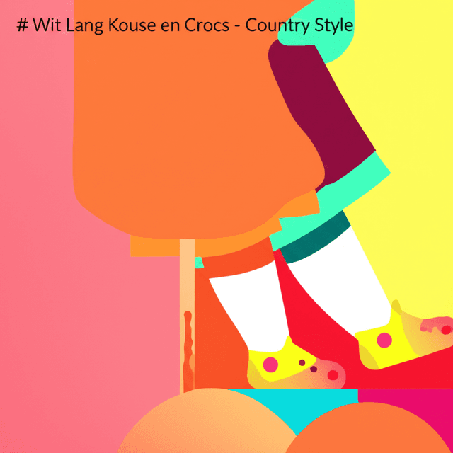 Wit Lang Kouse en Crocs - Country Style 1