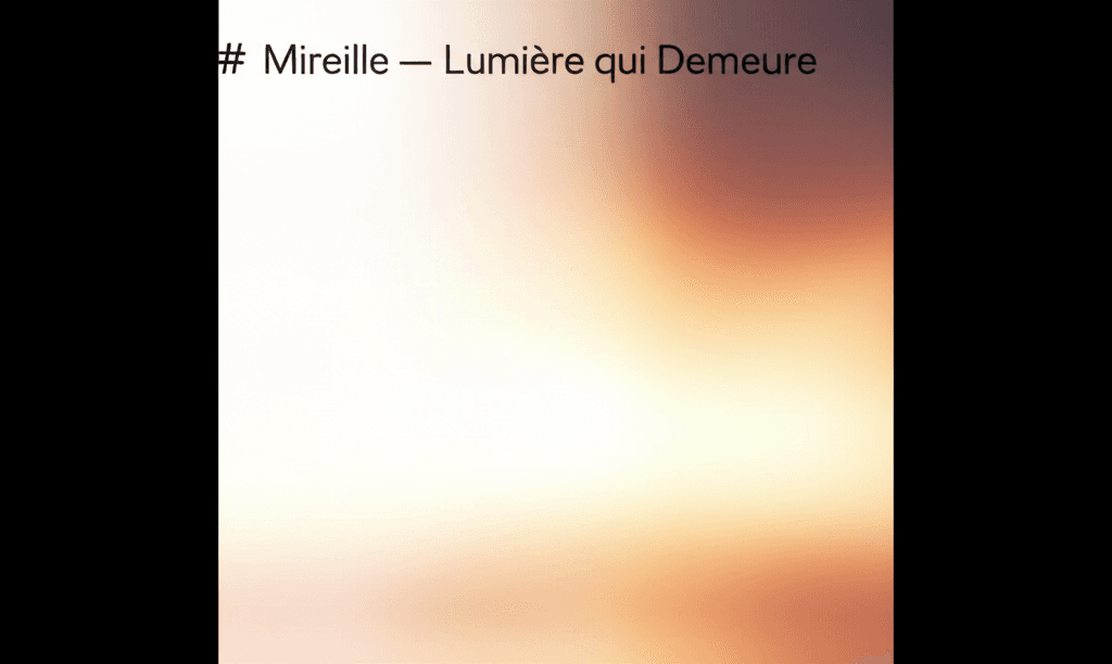 Mireille — Lumière qui Demeure 1