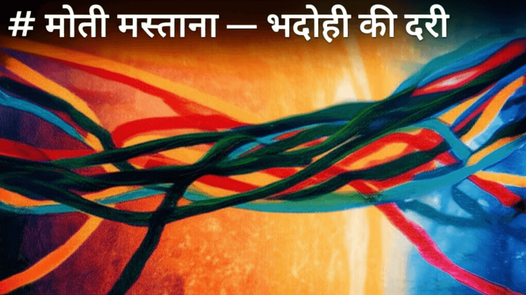 मोती मस्ताना — भदोही की दरी 2