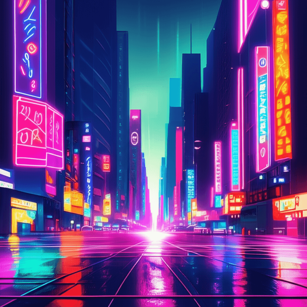 Neon Letters: Echoes of Tomorrow 1