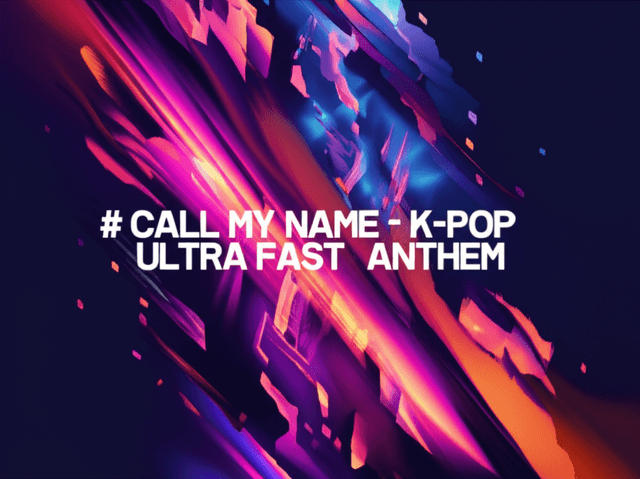 CALL MY NAME - K-Pop Ultra Fast Rap Anthem 1