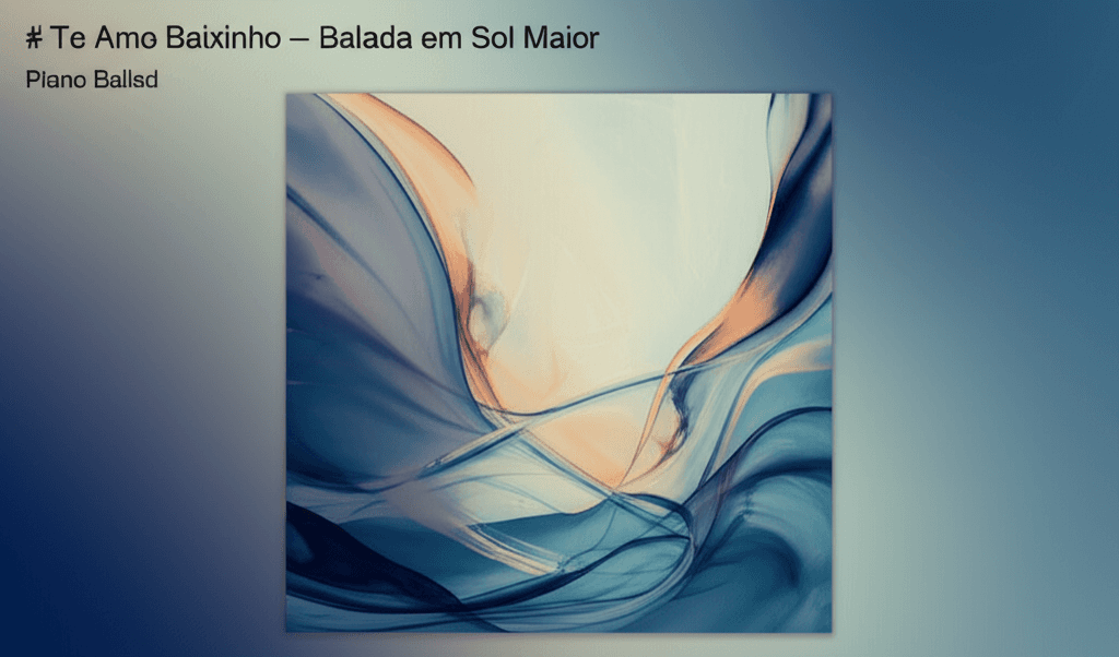 Te Amo Baixinho — Balada em Sol Maior