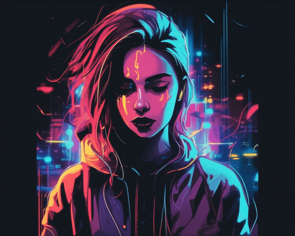 Neon Heartbeat Rap Anthem 1