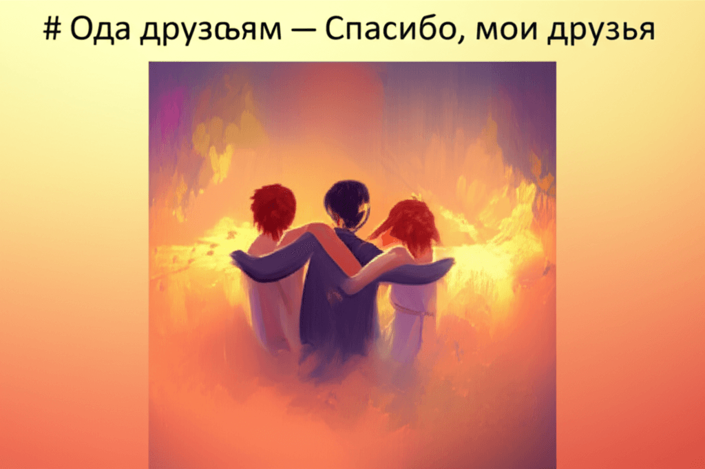 Ода друзьям — Спасибо, мои друзья 2