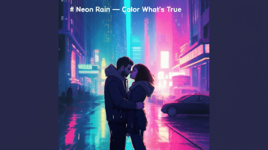 Neon Rain — Color What's True 2