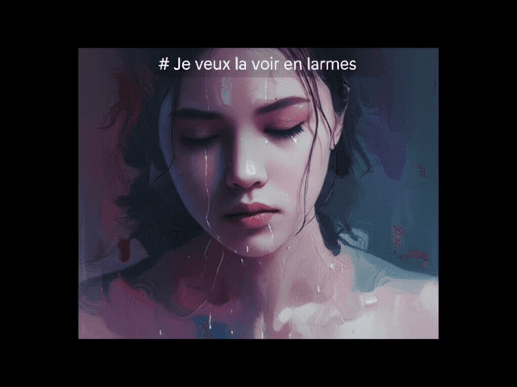 Je veux la voir en larmes