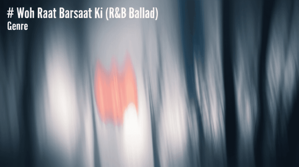 Woh Raat Barsaat Ki (R&B Ballad) 1
