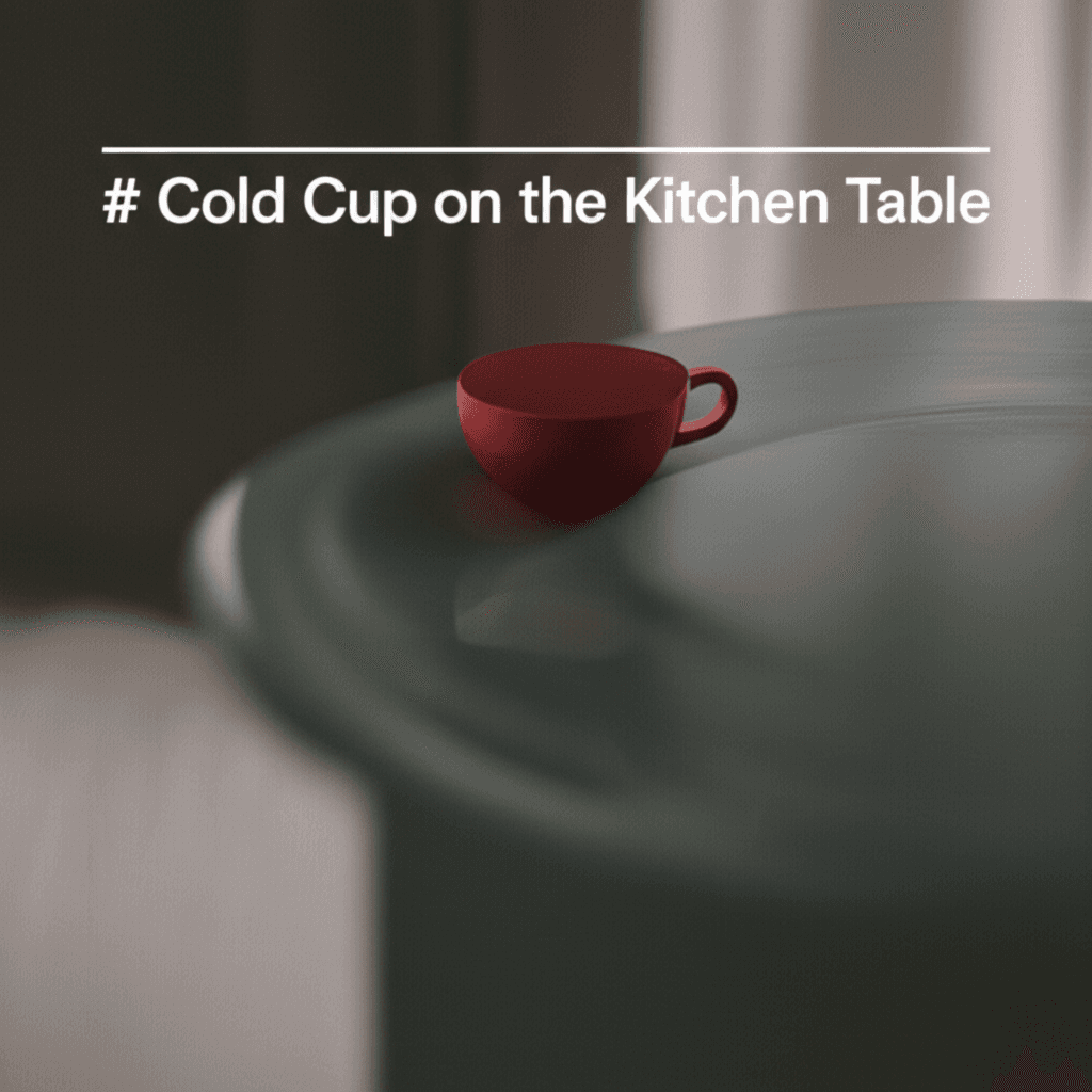 Cold Cup on the Kitchen Table 1
