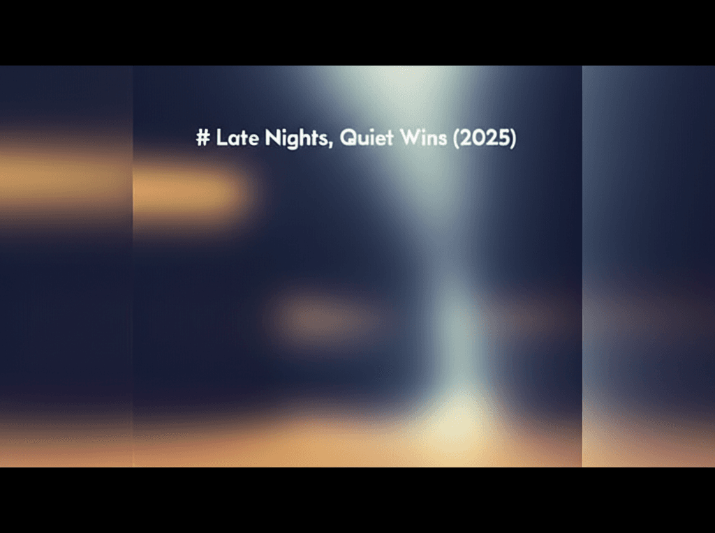 Late Nights, Quiet Wins (2025)
