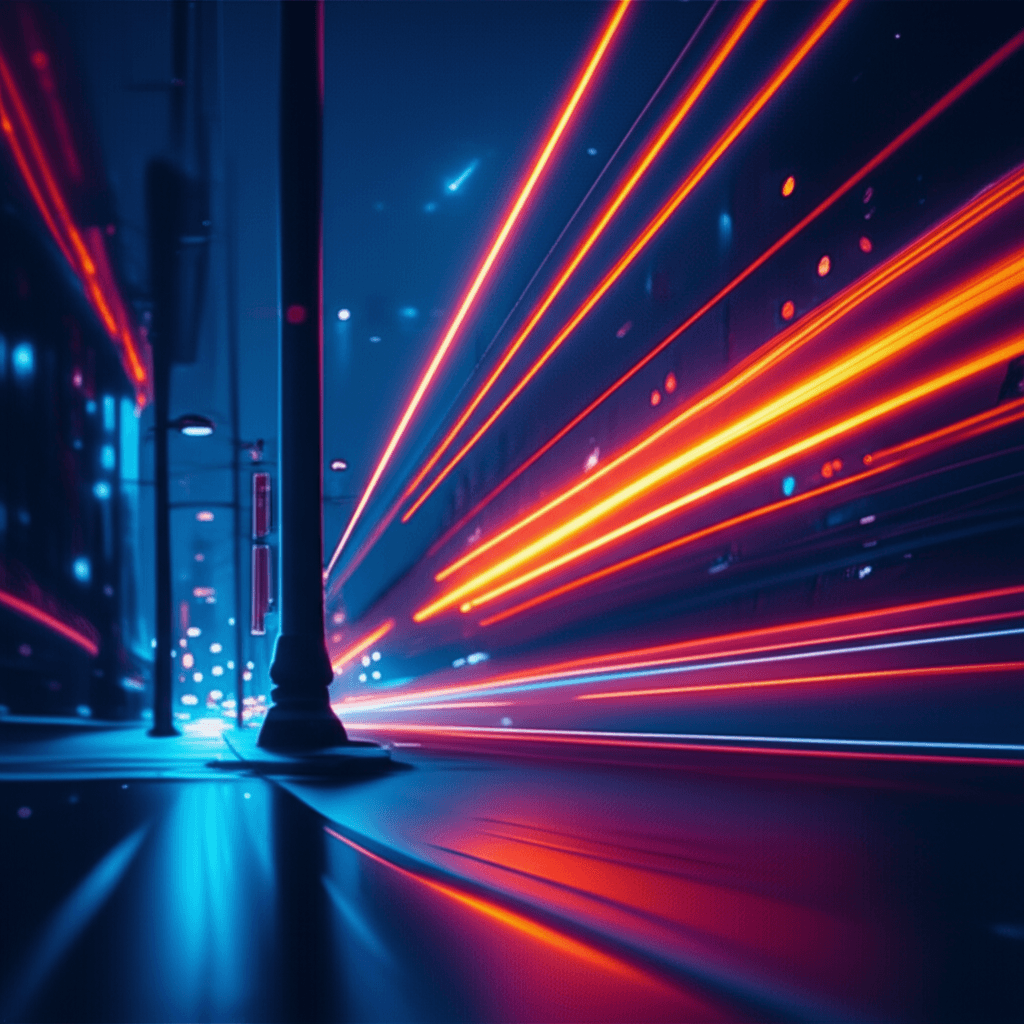 Tail-lights Like Comet Trails 1